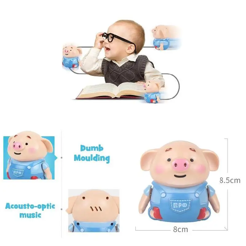 

Newly Educational Pen Inductive Toy Pig Christmas Toy Follow Any Drawn Line Pen Inductive Cute Pig CLA88