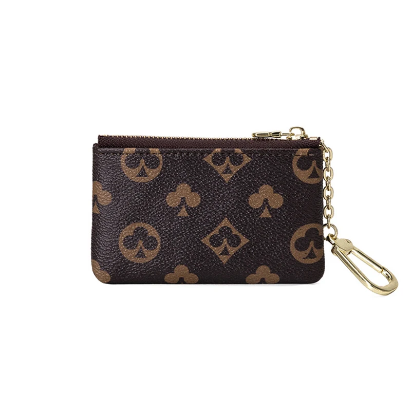 

Famous Brand Designer Zipper Coin Purse Mini Classical Wallet Purse Women Leather Key Bag KeyChain Purse and Female Wallet Coin