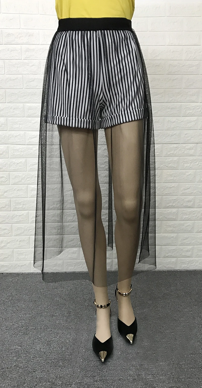 Женские Прозрачные юбки элегантная плиссированная Тюлевая юбка с заниженной