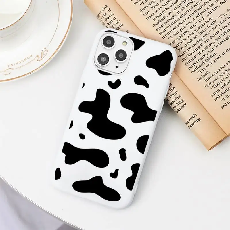 

cow Phone Case Candy Color for iPhone 11 12 mini pro XS MAX 8 7 6 6S Plus X SE 2020 XR