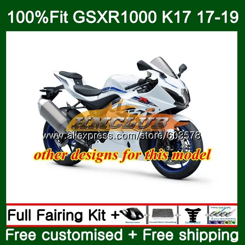 Инъекция для SUZUKI GSXR 1000 CC GSX R1000 17 18 19 15CL.88 глянцевые черные L7 L8 Φ K17 GSXR1000 2017 2018 2019