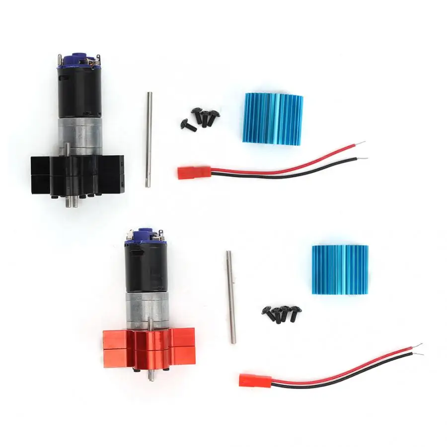 370 Motor Gearbox Transfer Case with Heat Sink RC Replacement Accessory Fit for WPL C14/C24/B14/B24/B16/B36 Car Truck | Игрушки и хобби