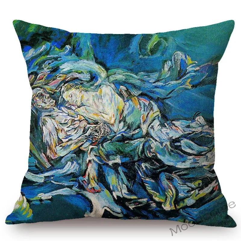 Astract Impressionism Oskar Kokoschka Oil Painting Art Ancient Greek Myths Gallery Throw Pillow Cotton Linen Cushion Cover | Дом и сад
