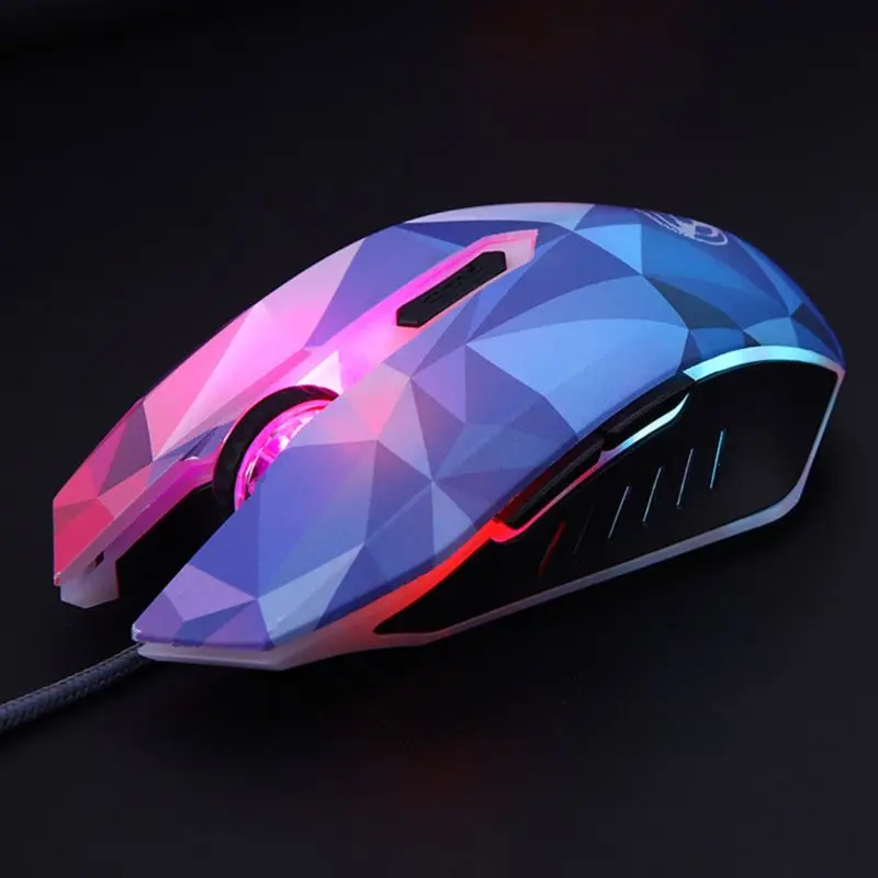 

Diamond Edition Gaming Mouse Wired Mouse Optical Backlight Mouse for Computer K92C