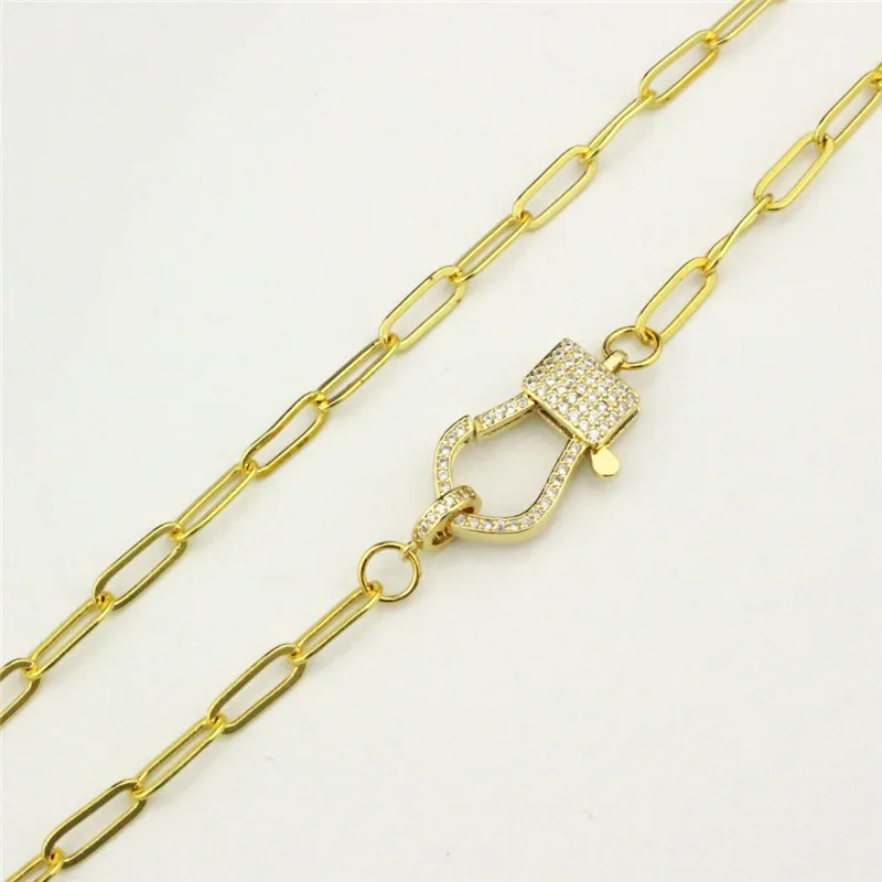 5 шт./лот новый дизайн ожерелье с сердцем/овальной застежкой из фианита компонент