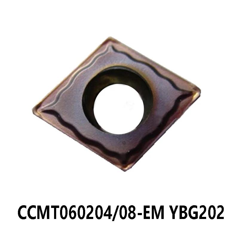 

Оригинальный CCMT 060204 060208 CCMT060204-EM CCMT060208-EM YBG202 карбидная вставка для токарного станка лазерной резки с ЧПУ токарные инструменты для обработки P M