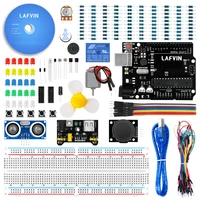 lafvin the basic starter kit for arduino for uno r3 with breadboard led resistorjumper wires and power supply