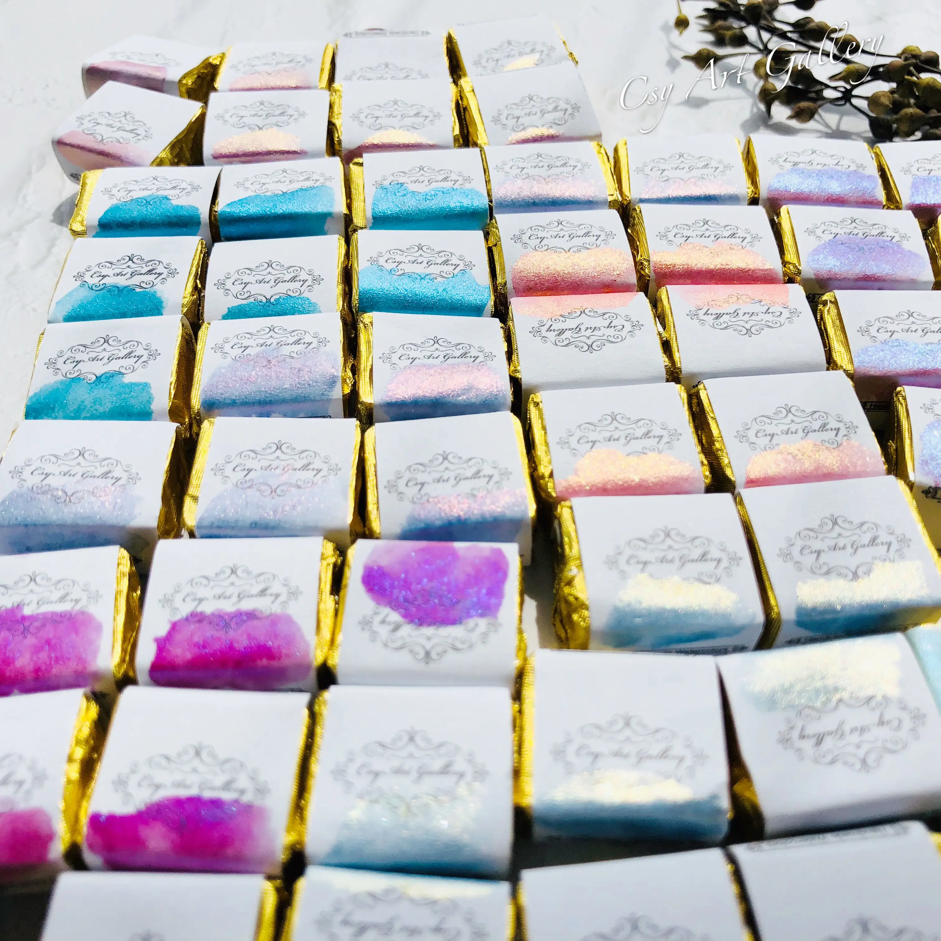 Акварельная краска цветущая перламутровый пигмент 36 цветов|Акварельные краски| |