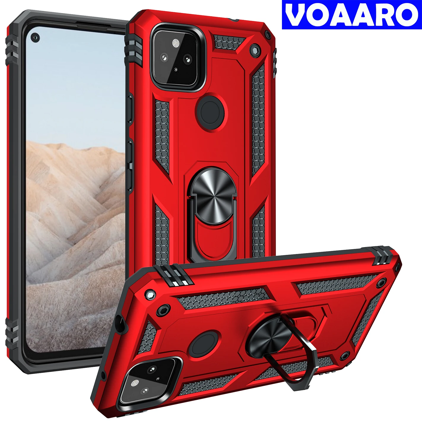 

Capa for Google Pixel 5A 5G Case for Google 4A 5G 5 6 Pro Foldable Kickstand Ring Armor Case for Pixel 3A 4 XL Armor Back Case