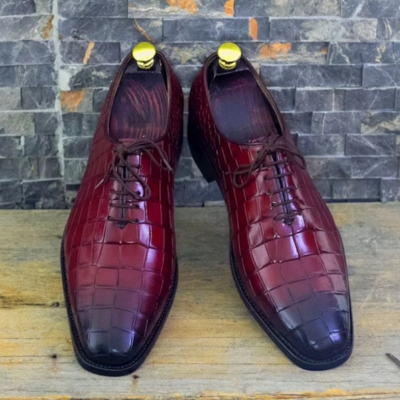 

New Men PU Leather Lace Up Men Formal Shoes Overall Tailoring Atmosphere European American Classic Business Formal Shoes 8KH371