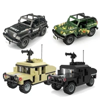 enlighten building block city speciai police swat team jeep moc educational brick toy boy gift no box