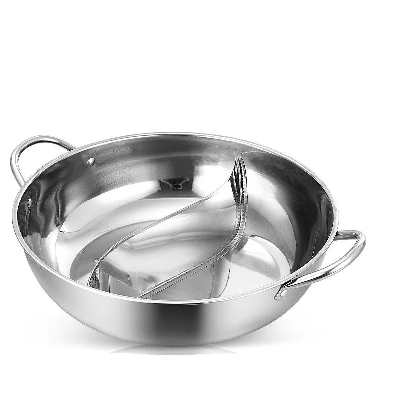 Кастрюля для супа из нержавеющей стали горячая кастрюля с крышкой мандариновая