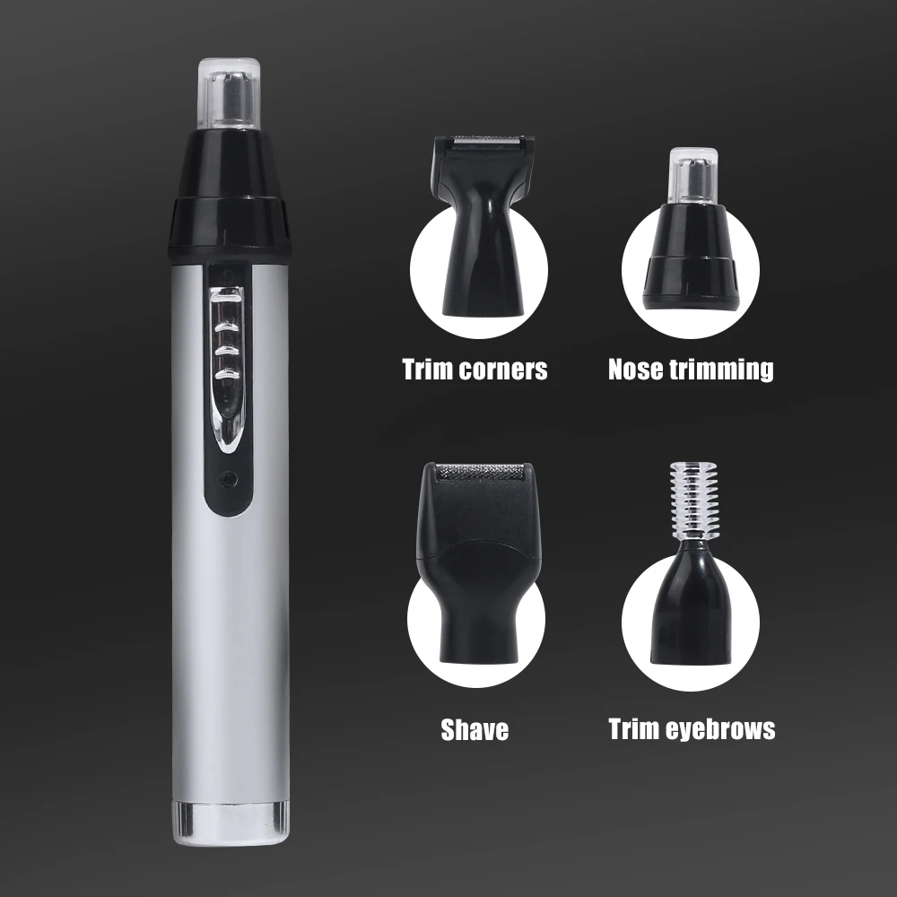 RZ 4 in1 Electric Shaver Professional Beard Trimmer Ear Eyebrow Nose Hair Men Razor Face Care Grooming Massage Set | Красота и