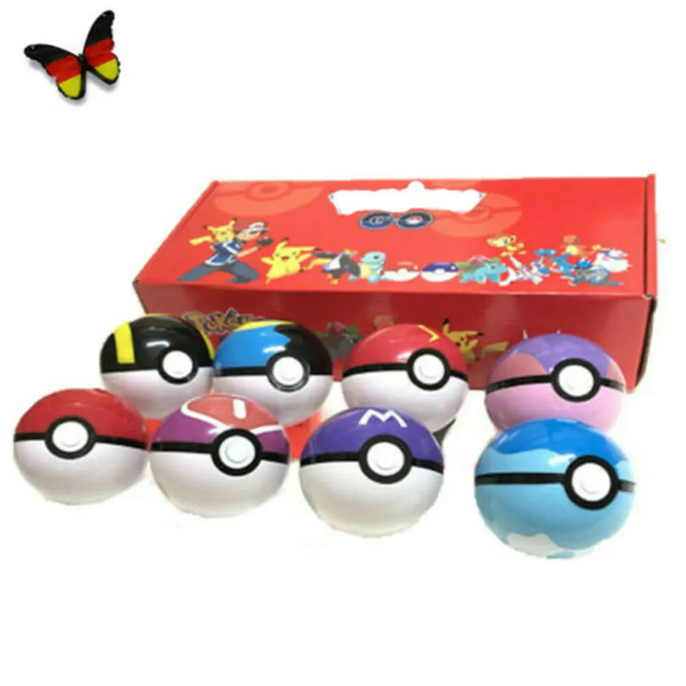 8 шт./компл. Pokemon Pokeball набор Pop up Elf Ball Toys Monster Pikachu детский подарок| |