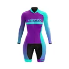 Женский комбинезон с длинным рукавом, для велоспорта, костюмы для триатлона
