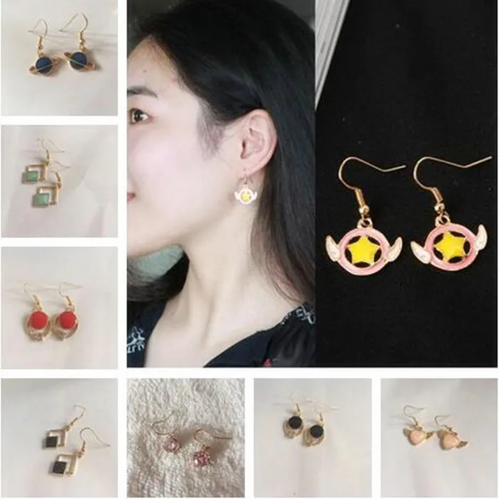 Корейская версия Модные простые серьги из сплава геометрические круглые