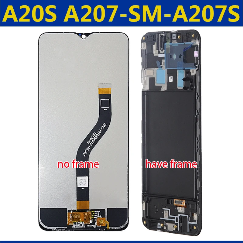 ЖК дисплей 6 5 дюйма для SAMSUNG Galaxy A20s сенсорный экран с дигитайзером рамкой сменный