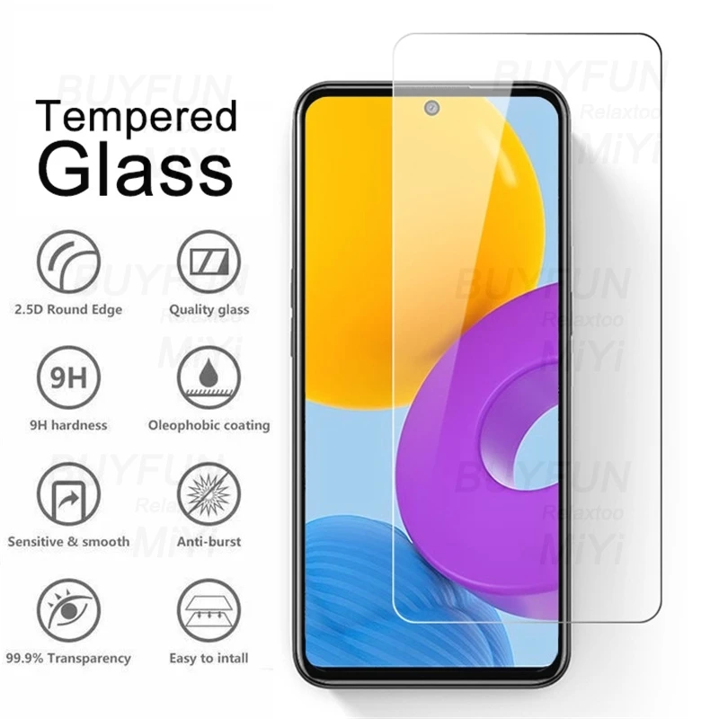 1 to 3 protective glass for samsung galaxy m52 5g glass screen camera protectors cover sumsung m 52 2021 sm m526brds film 6 7 free global shipping