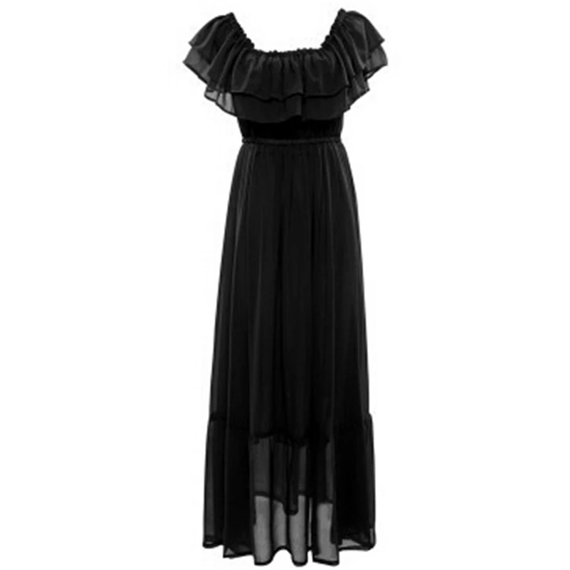 2021 г. Летнее Длинное богемное платье с оборками размера плюс L-6XL пляжное для