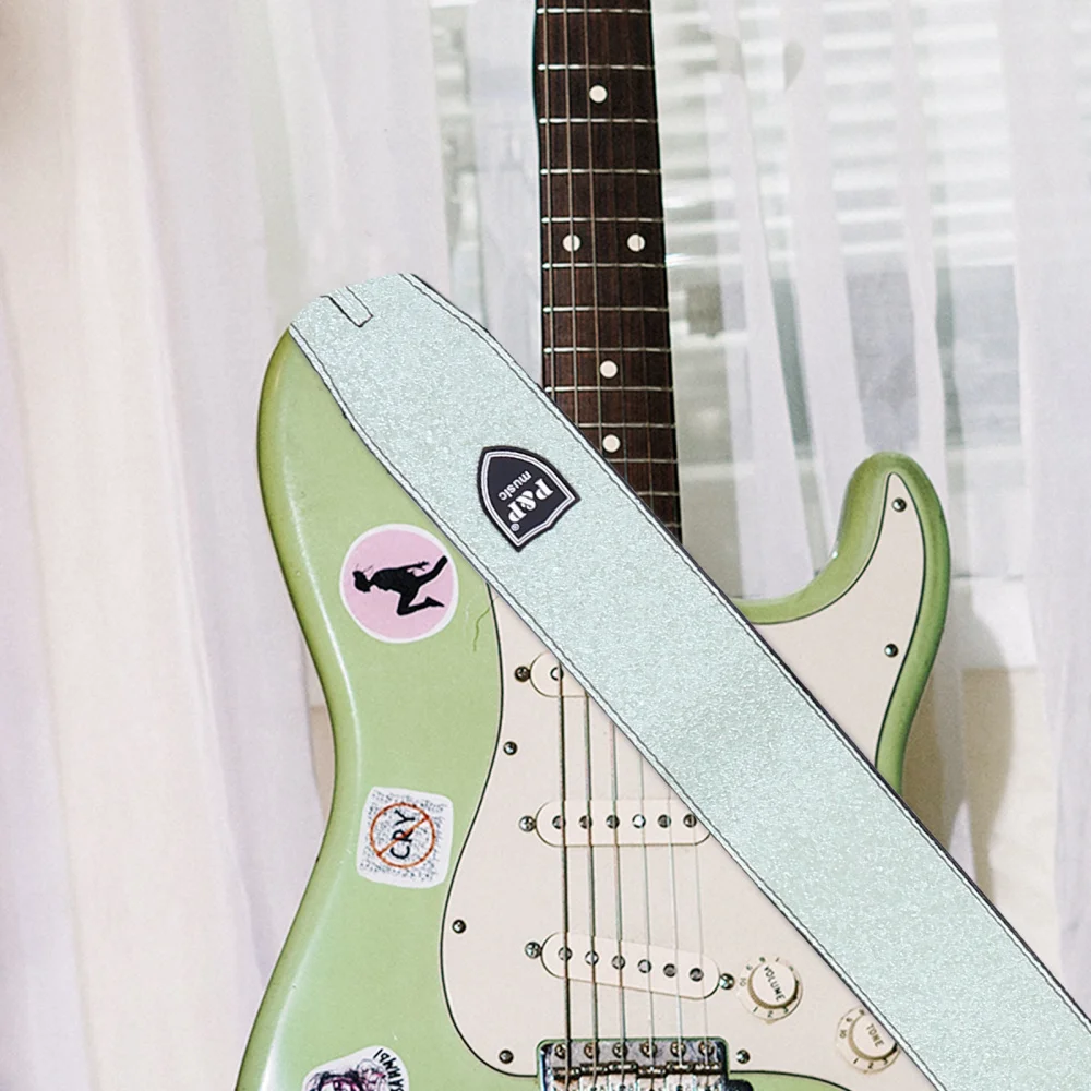

1Pc PU Material Guitar Strap All Matched Guitar Strap Convenient Guitar Ornament