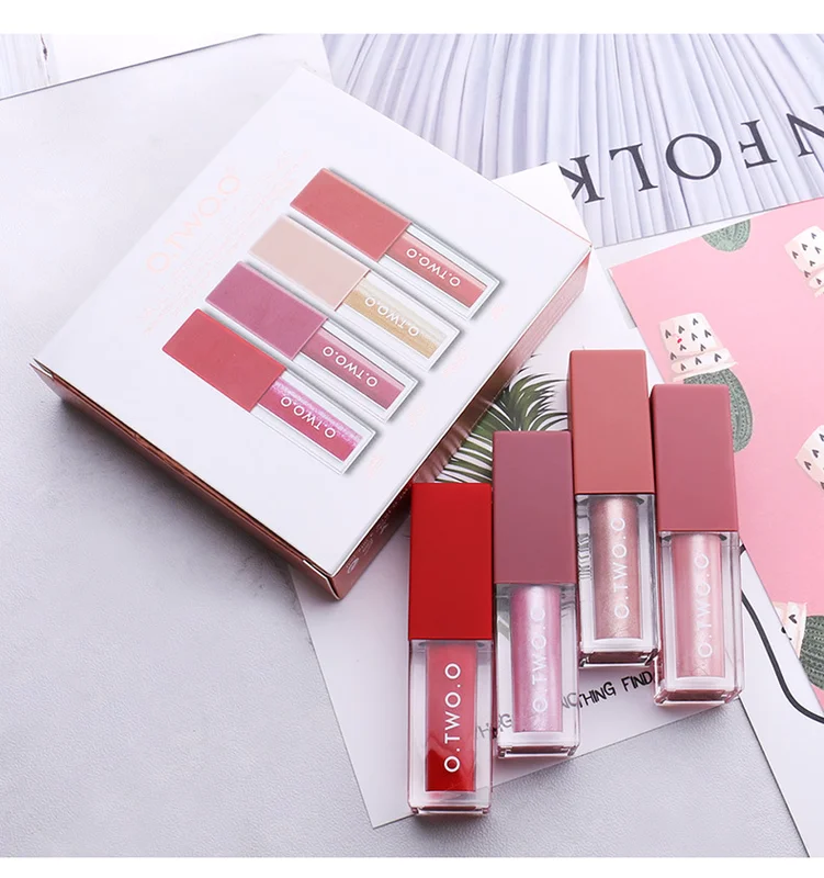 

Liquid Lipstick Set Lips Makeup Cosmetics Quick Dry Long-lasting Moisturizer Easy To Wear Matte Lip Stick Lipgloss