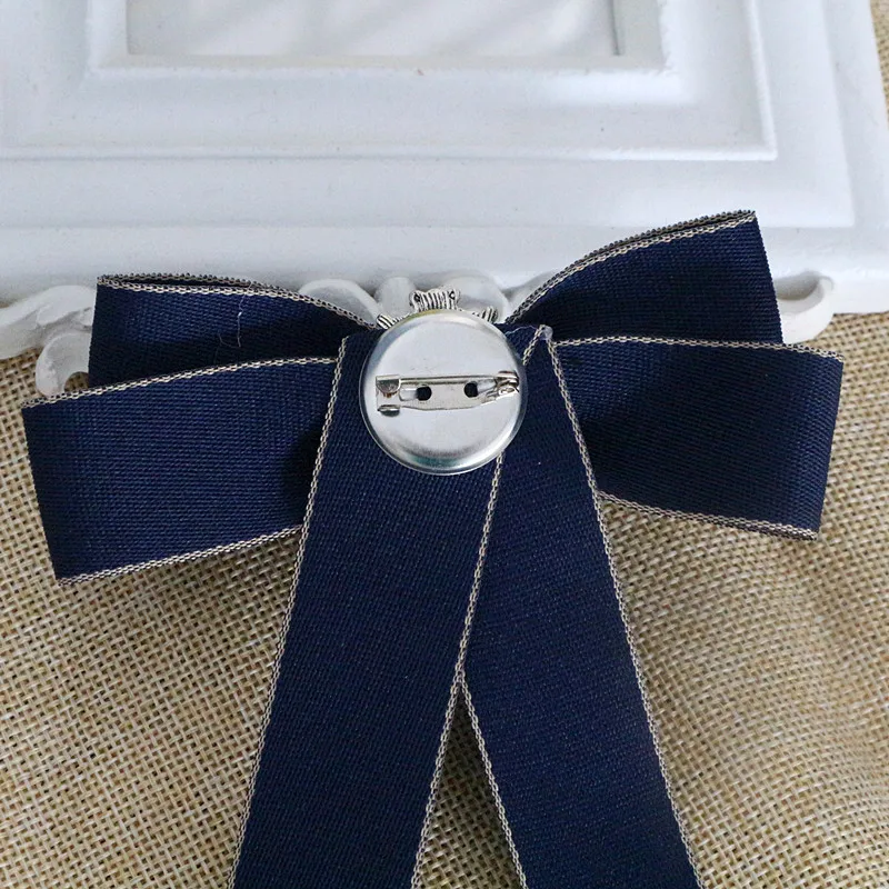 Модные ручной работы стразы декоративная брошь-бант платье рубашка ткань лента