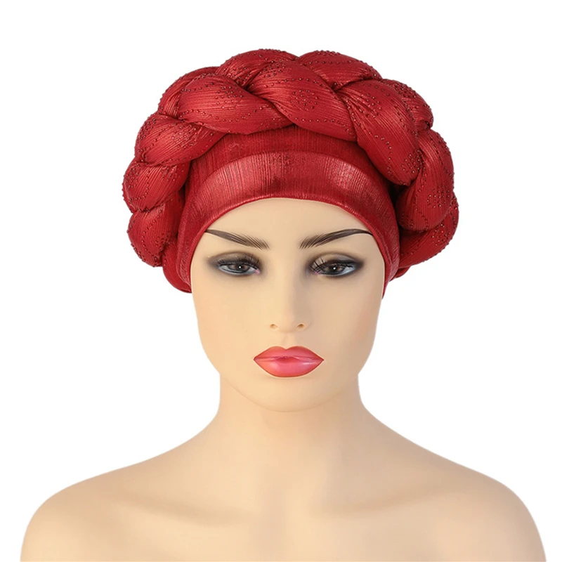 

Fashion Women Hats Four Seasons Turban Cap High Quality Hat Solid Color Chemo Cap Nightcap Muslim Head Cap New Caps