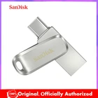 Двойной Флеш-накопитель SanDisk SDDDC4 флеш-накопители USB 3,1 Тип C двойной флеш-накопитель 512 ГБ 256 ГБ 128 Гб 64 Гб оперативной памяти, 32 Гб встроенной памяти, 1 ТБ металлический флеш-накопитель для ноутбукачехол для телефона