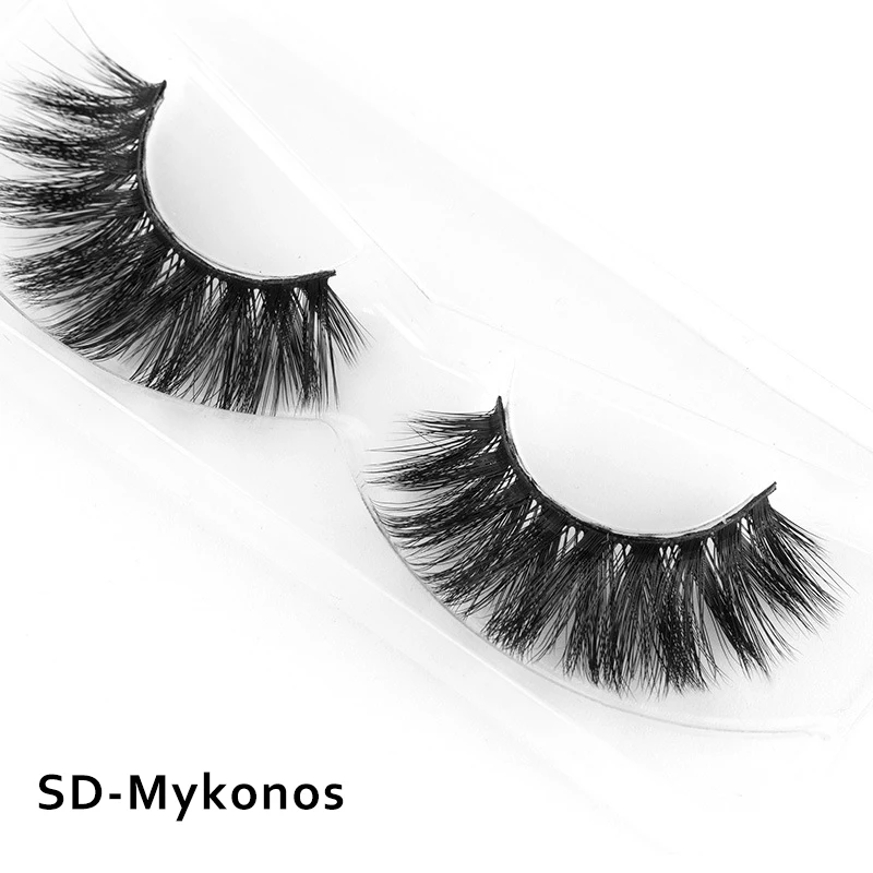 Густые натуральные накладные ресницы ручной работы имитация норки 3D мягкое