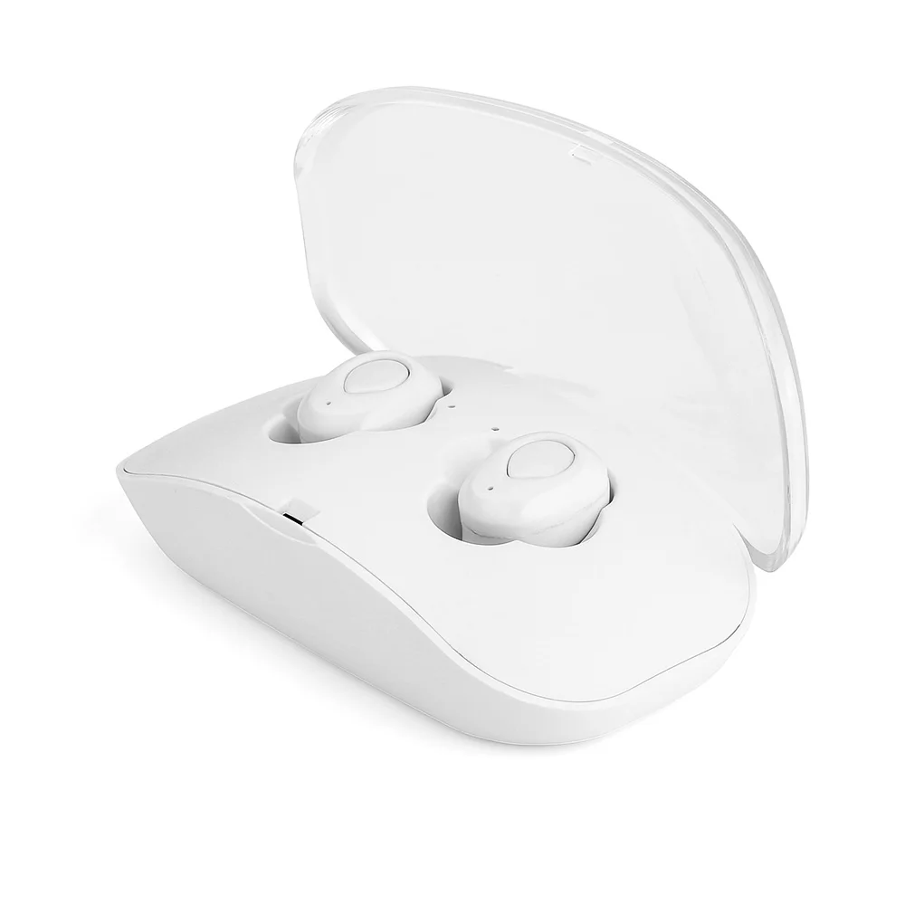 White TWS беспроводные наушники Bluetooth V5.0 наушники X18 стерео гарнитуры свободные наушники спортивные наушники с микрофоном fone de ouvido - Цвет: White