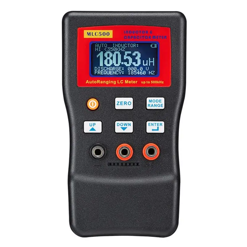 

500kHz Digital Capacitance Inductance Meter AutoRanging Component Tester MLC500 LC Meter LC And RC Oscillation With SMD Clip
