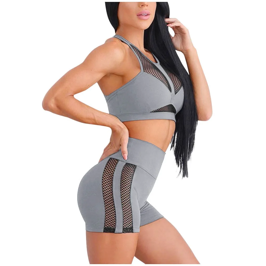 

Women's Casual Mesh Splicing High Waist Sports Fitness Leggings Pants Sports Running Quick-Drying Pant