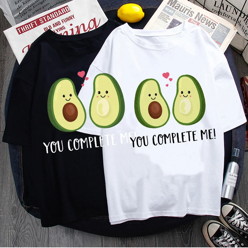 Футболка женская в стиле авокадо забавная мультяшная Харадзюку улзан 90 х с