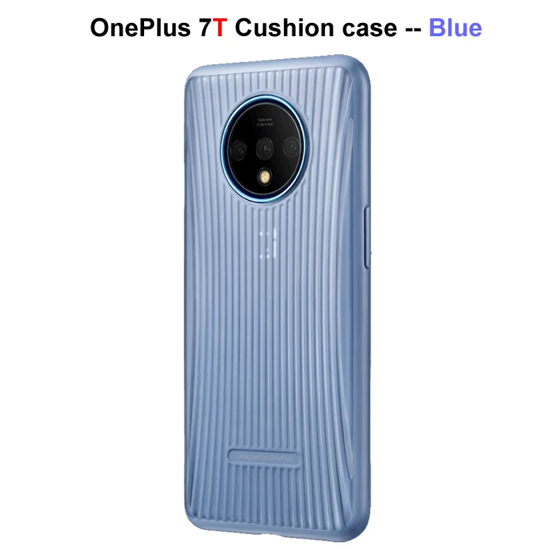 7T Cushion Blue Официальный OnePlus 7 Oneplus 7 Pro 7T 7T Pro защитный чехол Karbon из углеродного песчаника нейлоновый бампер чехол задняя крышка оболочка - Цвет: 7T Cushion Blue