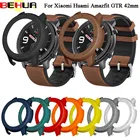 Защитный чехол BEHUA для Xiaomi Amazfit GTR 42 мм, защитная рамка для ПК, чехлы для часов, защитная оболочка, аксессуары, ремешок