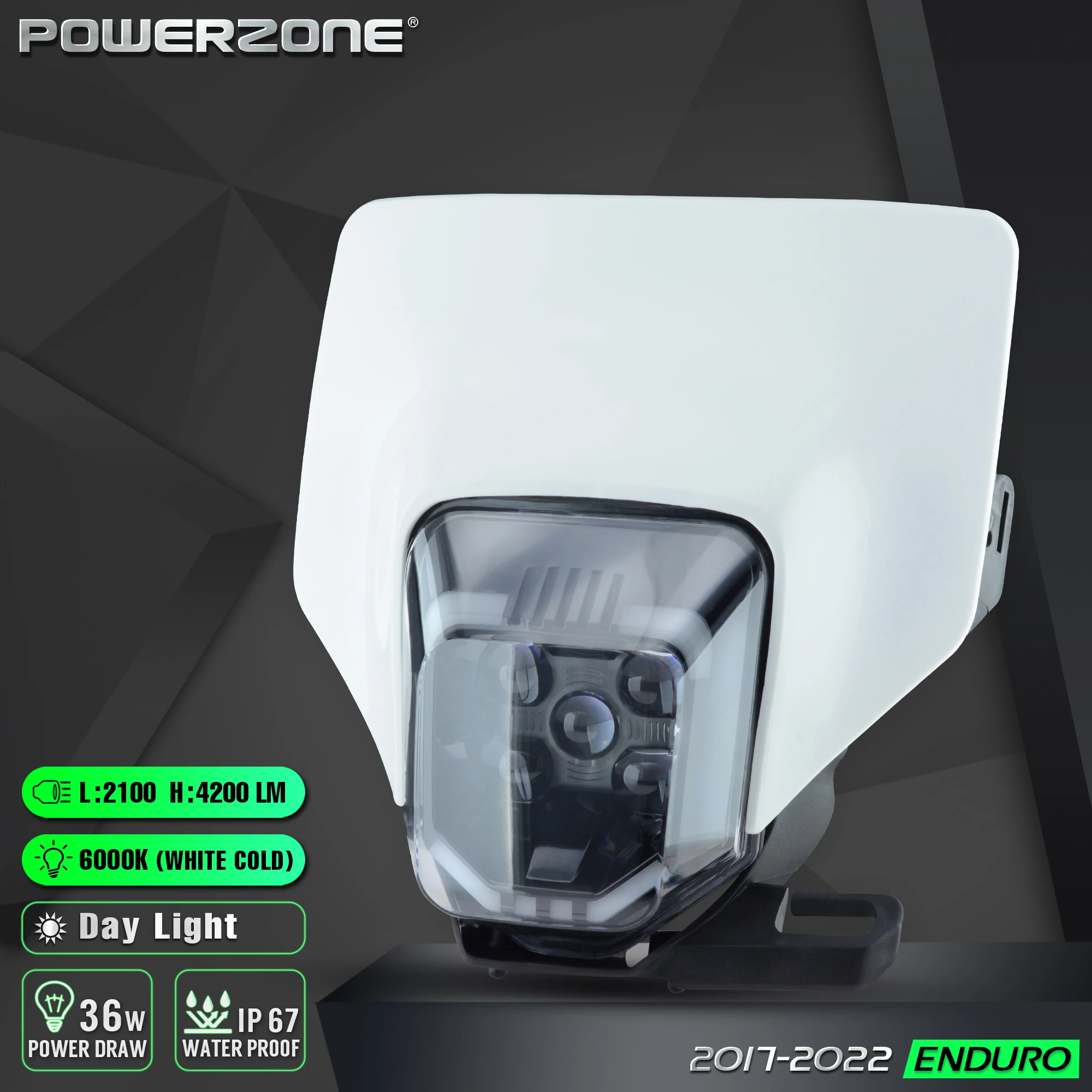 Новый Головной фонарь POWERZONE для мотоцикла 2021 Husqvarna FE250 FE350 FE450 2020 2022 светодиодный