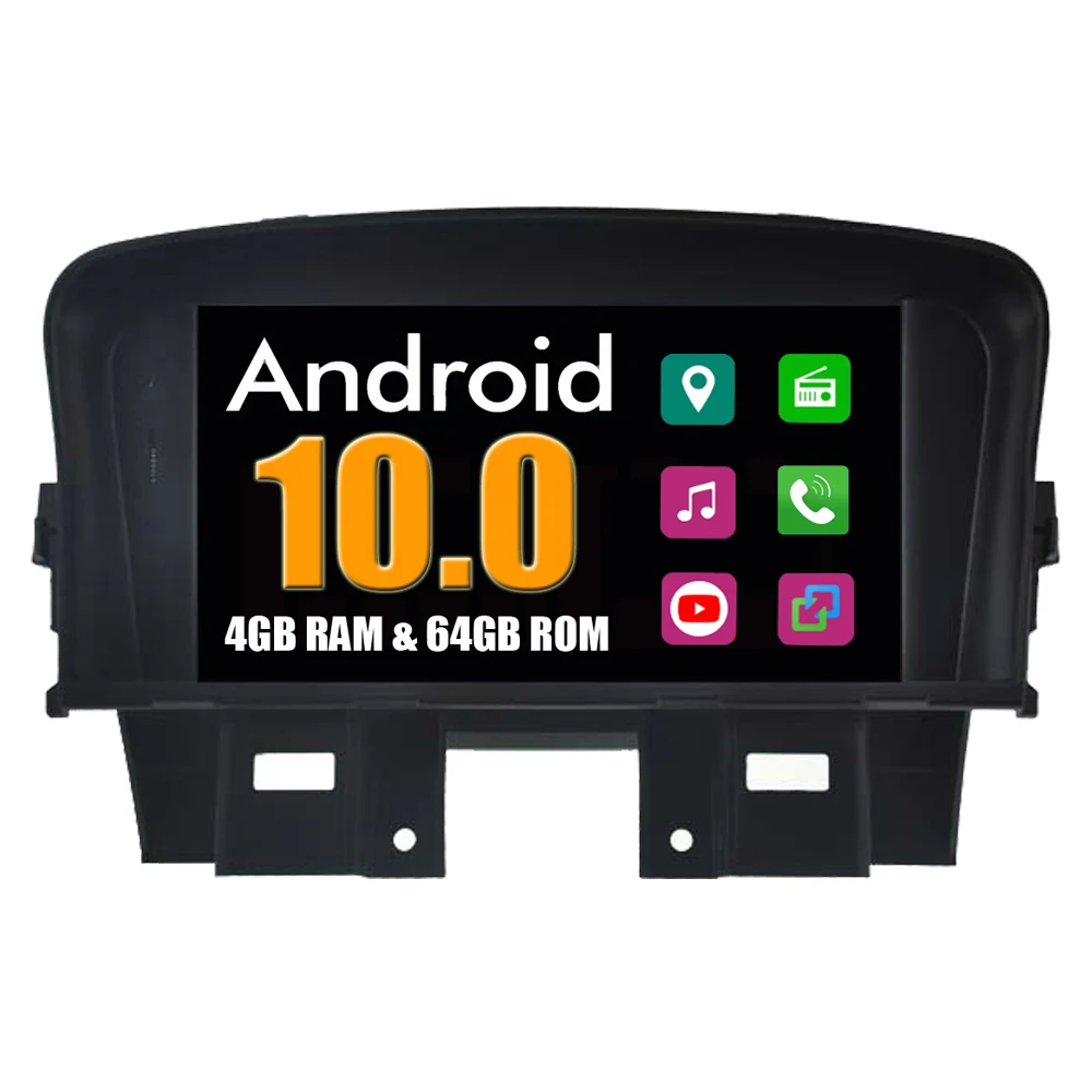 Автомобильный мультимедийный плеер RoverOne для Chevrolet Cruze Lacetti II Android 10 Восьмиядерный