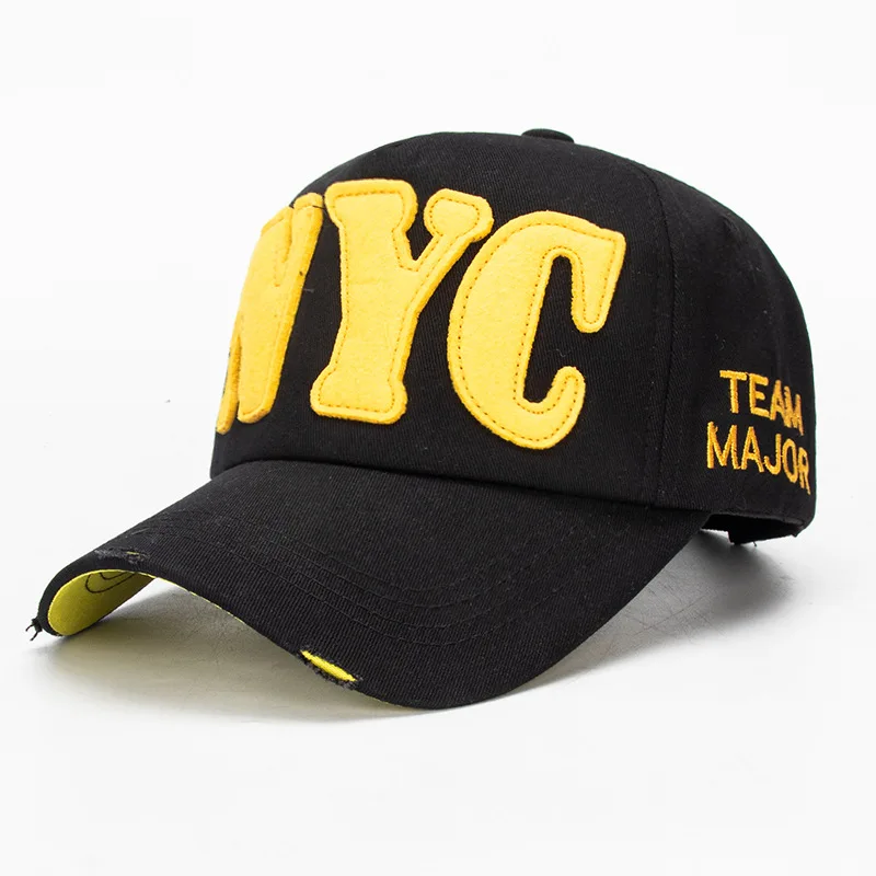 

3D Embroidery Baseball Cap Fitted Cap Trucker Hat Dad Hat Snapback Letter NYC Hip Hop Caps Black Hats for Women Hats for Men