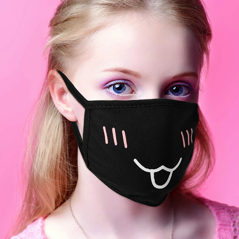 Пылезащитная маска для рта Поп аниме хлопковая лица многоразовый тканевый