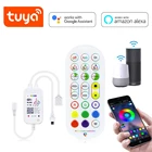 Пульт управления умным домом Tuya, светодиодная лента RGB с дистанционным управлением, Wi-Fi, работает с Google Home, Alexa