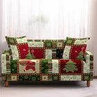 Рождественский эластичный чехол для дивана, чехол для дивана, эластичный универсальный чехол для дивана разной формы, чехол для любимого кресла, Стильный чехол для дивана