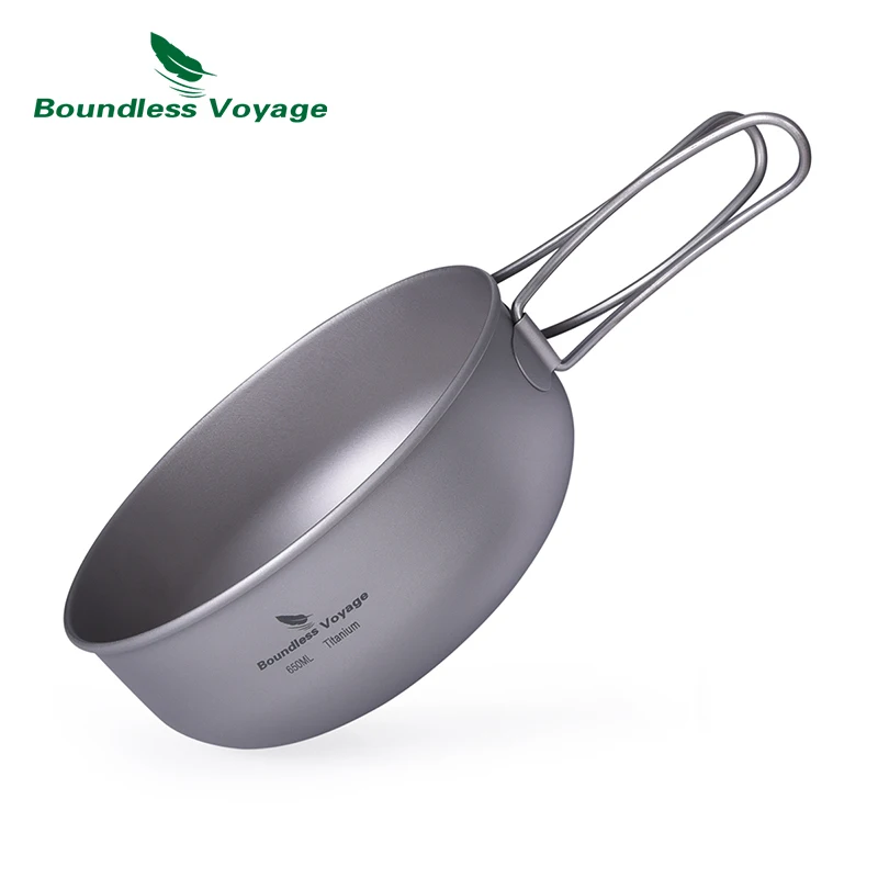 Ультралегкая титановая миска Boundless Voyage набор тарелок 3 предмета посуда для