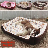 factory directly dog beds for large pet dogs corduroy padded waterproof washable pet house mat soft sofa kennel dogs cats house