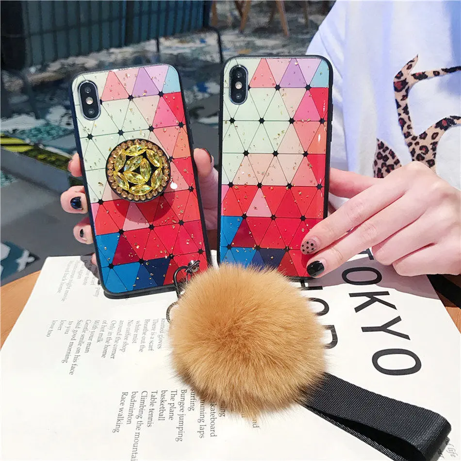 Чехол P Smart 2019 блестящий Мраморный чехол для Huawei P30 Lite Case Mate 20 Pro чехол-держатель Honor