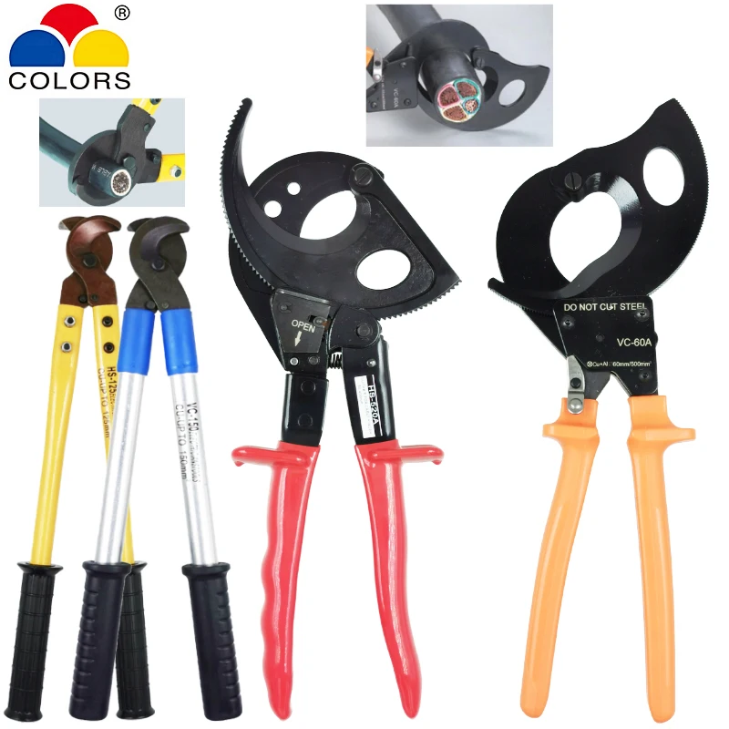 Large cable cutter pliers for 500mm2 copper and aluminum cables manual automatic cutting electrician hand tools | Инструменты