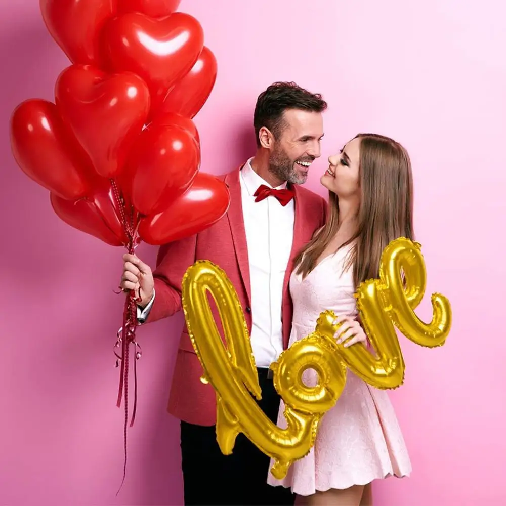Воздушный шар из лигатуры с надписью Love для свадьбы юбилея Дня Святого Валентина