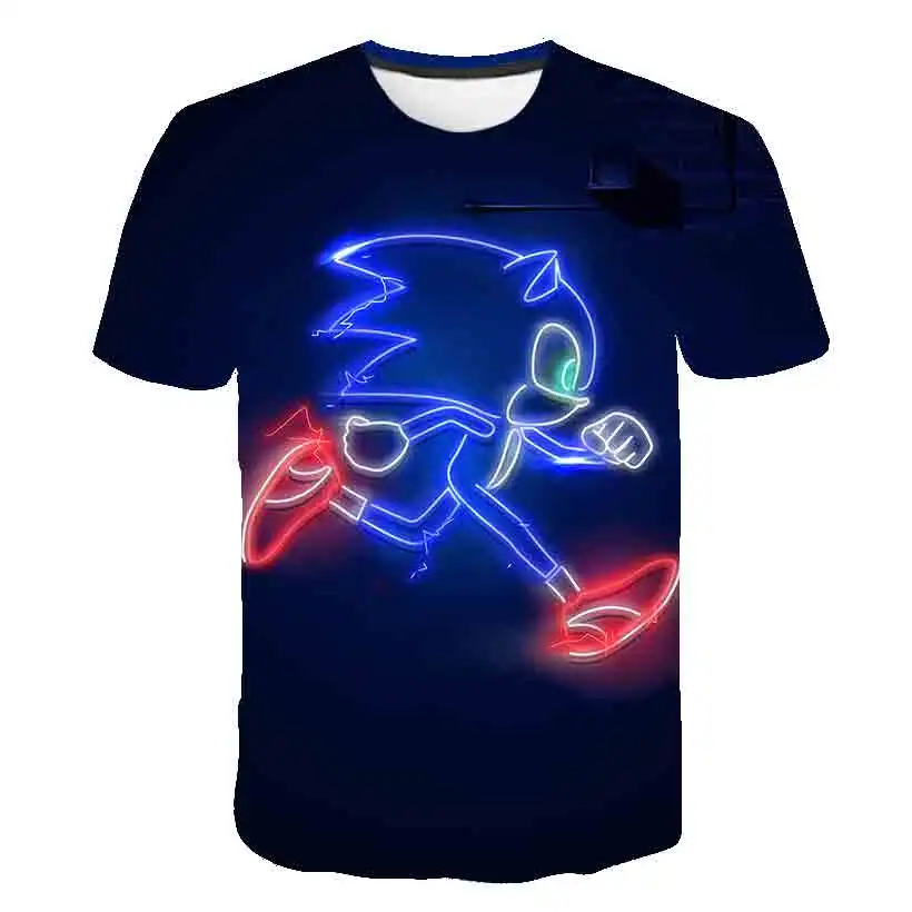 Sonic/Одежда для маленьких мальчиков с объемным рисунком Коллекция 2020 года Сезон