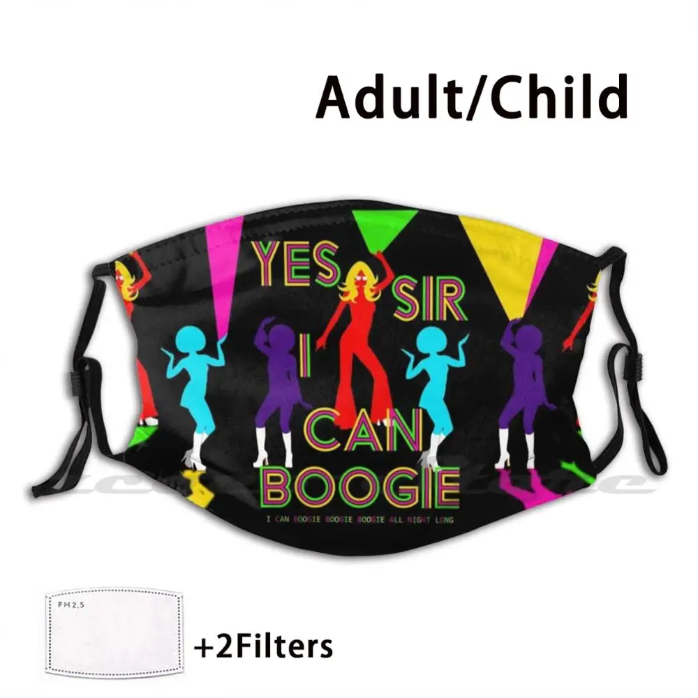 

Yes Sir I Can Boogie M Lights Mask Cloth Washable DIY Filter Pm2.5 Adult Kids Egyptian Egypt Peru Aztec Mayan Ancient