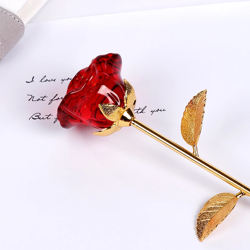 Романтический кристаллический розовый свадебный подарок на помолвку день