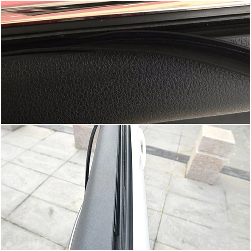 

Car Door Sealed Strip Rubber Noise Weatherstrip Window Trim Edge 2M Access Useful Durable
